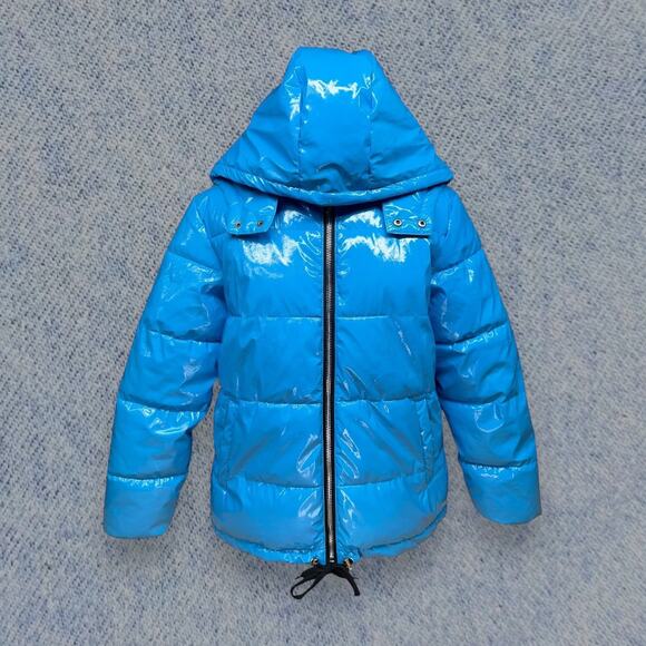 American Stitch Men’s Blue Shine Puffer Jacket Winter Coat- Size M